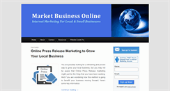 Desktop Screenshot of marketbusinessonline.com